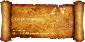 Ludik Margit névjegykártya